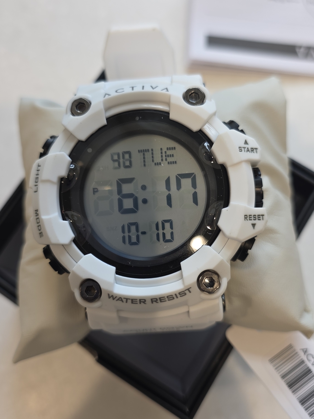 Ativa White Digital Sports Watch